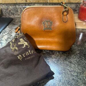 Luxury Pratesi Firenze Leather Crossbody Bag Bruce (color) 100% Authentic Italy